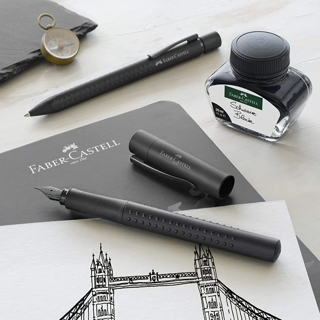 Faber-Castell Grip Edition Fountain Pen All Black (FPD 2024) - Image 6