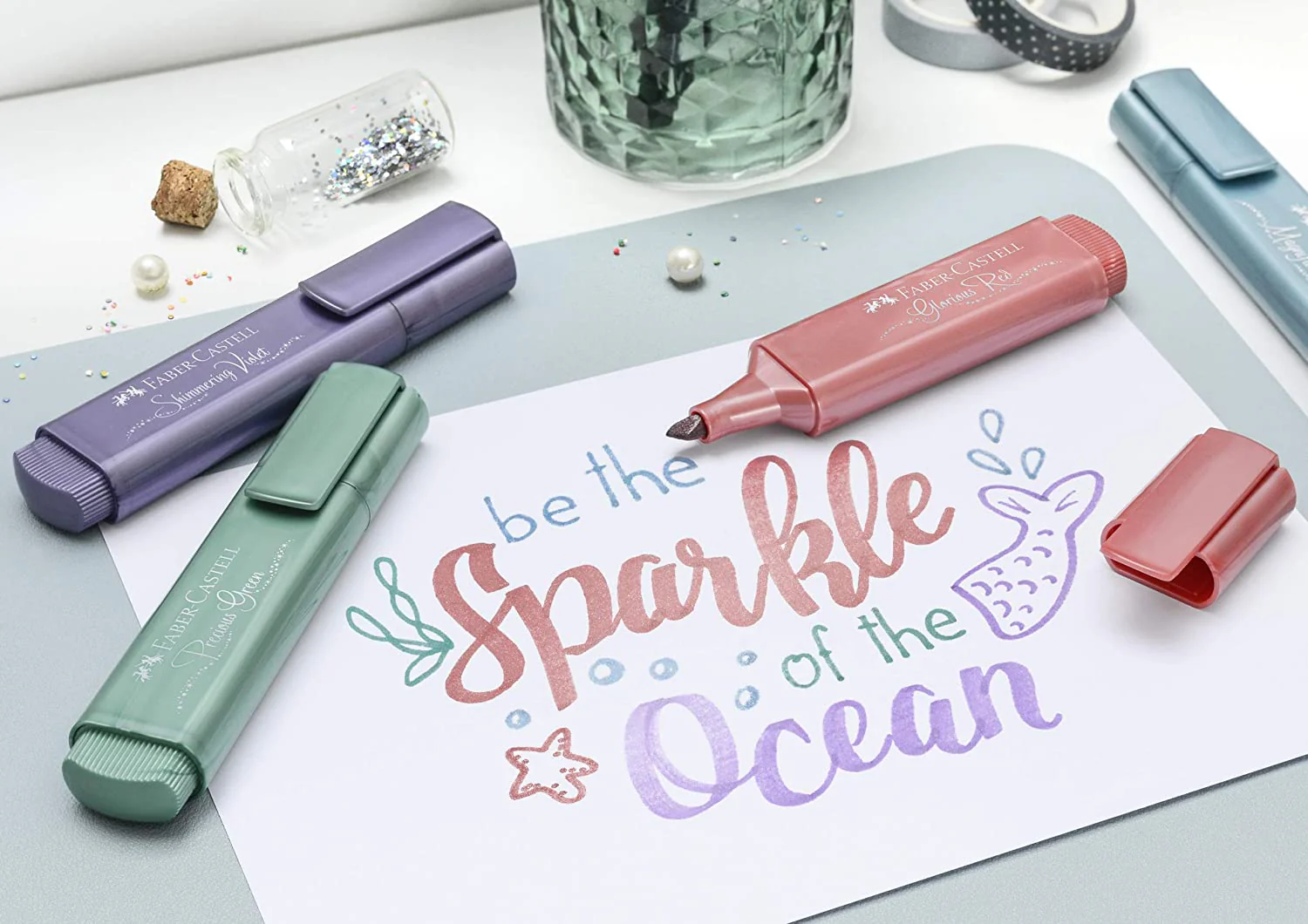Faber-Castell Highlighter TL 46 Metallic Glorious Red - Image 7