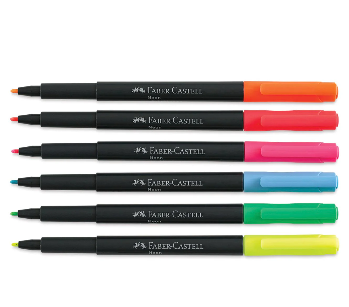 Faber-Castell Metallics Marker Cardboard Wallet Of 6 /  Neon marker Cardboard Wallet Of 6 - Image 3