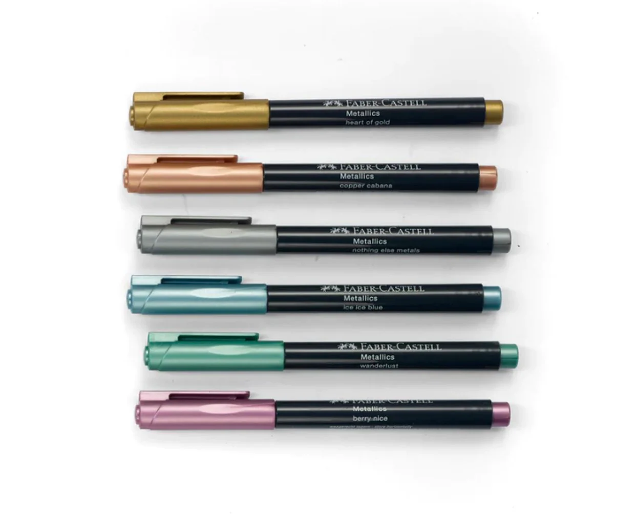 Faber-Castell Metallics Marker Cardboard Wallet Of 6 /  Neon marker Cardboard Wallet Of 6 - Image 5
