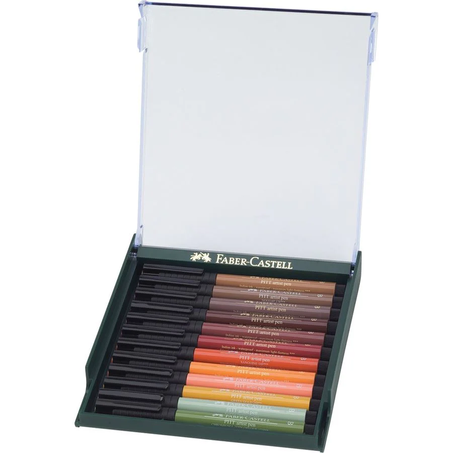 Faber-Castell PITT Artist Brush Pen Set of 12 (Autumn Colour) - Image 2