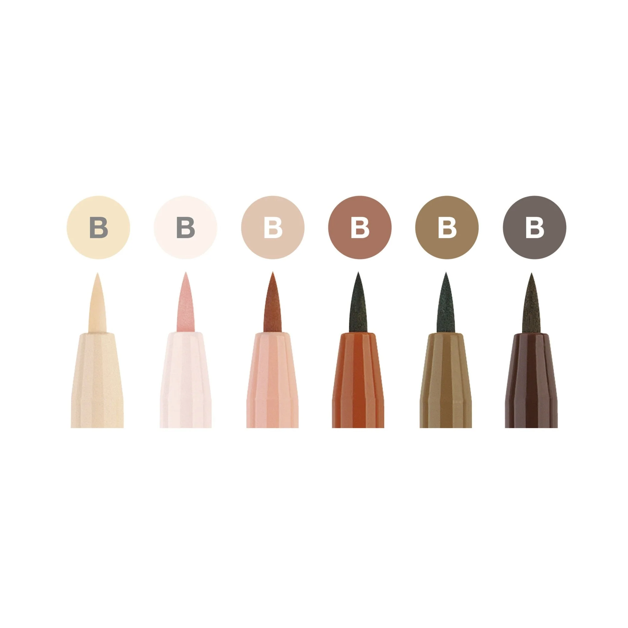 Faber-Castell PITT Artist Pen Brush Pen Set of 6 (Portrait) - Image 3