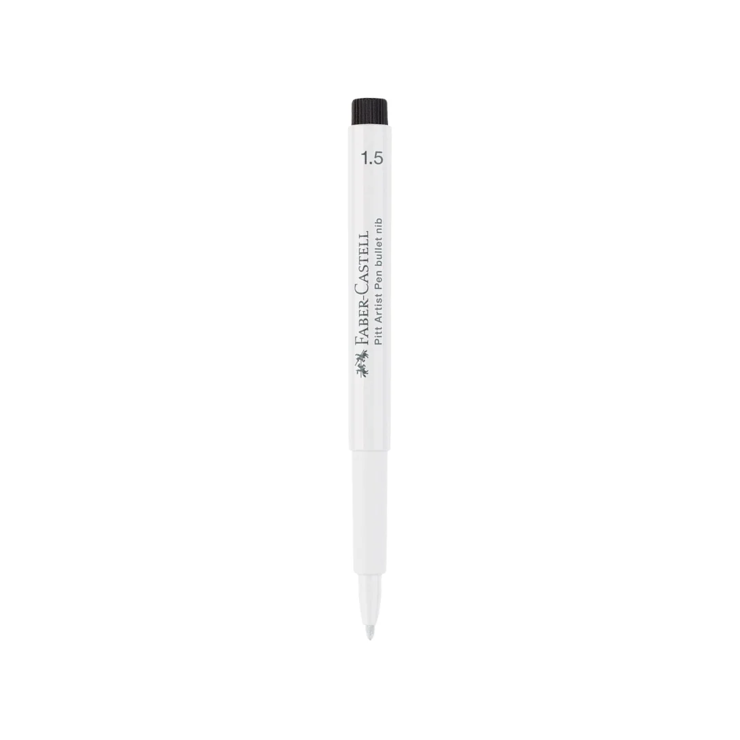 Faber-Castell PITT Artist Pen Bullet Nib 1.5mm White - Image 2