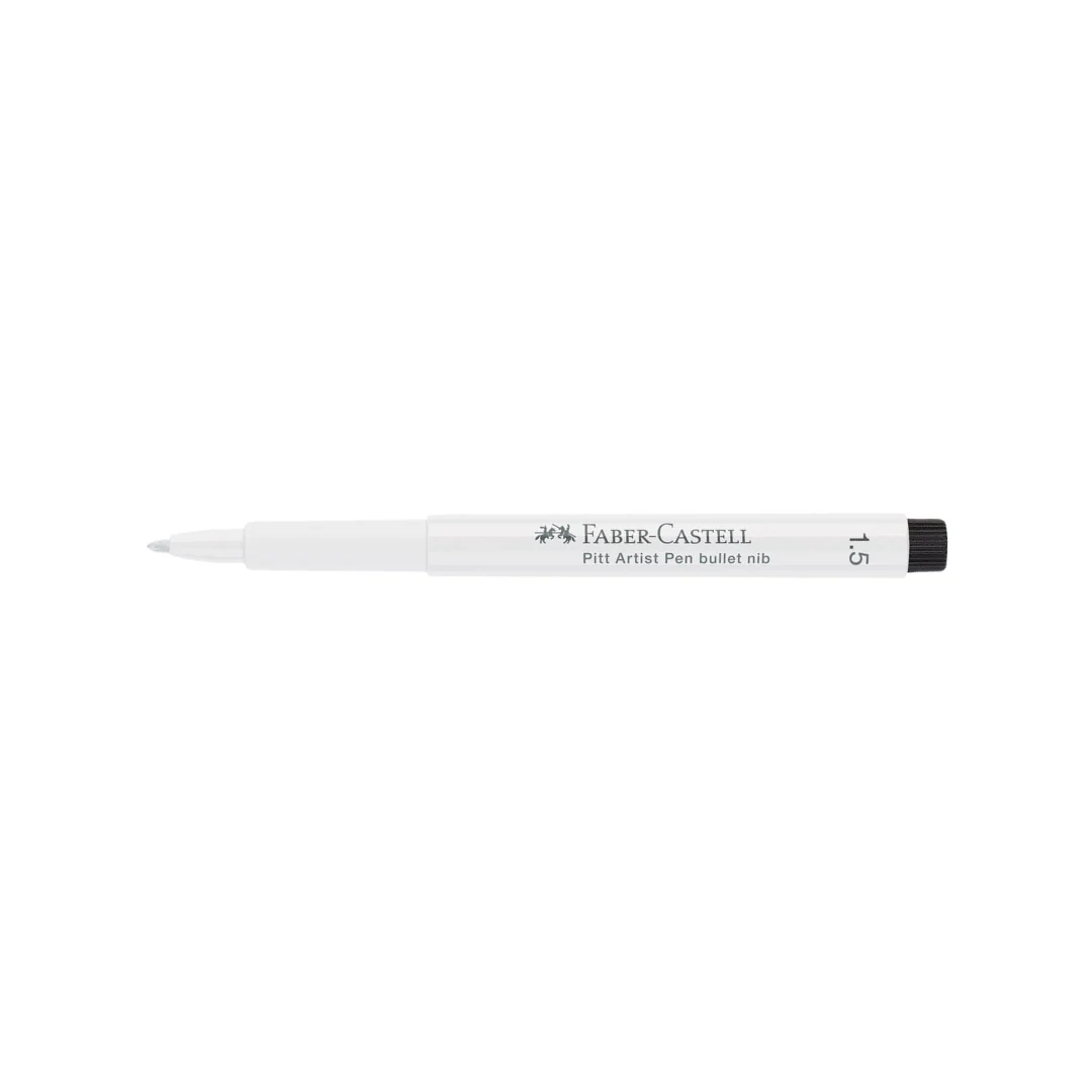 Faber-Castell PITT Artist Pen Bullet Nib 1.5mm White - Image 5