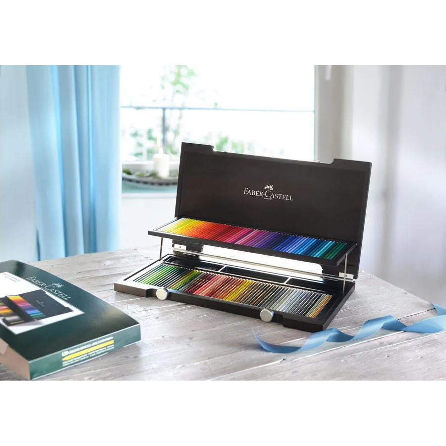 Faber-Castell Polychromos Artist Colour Pencil in Wooden Case of 120 - Image 2