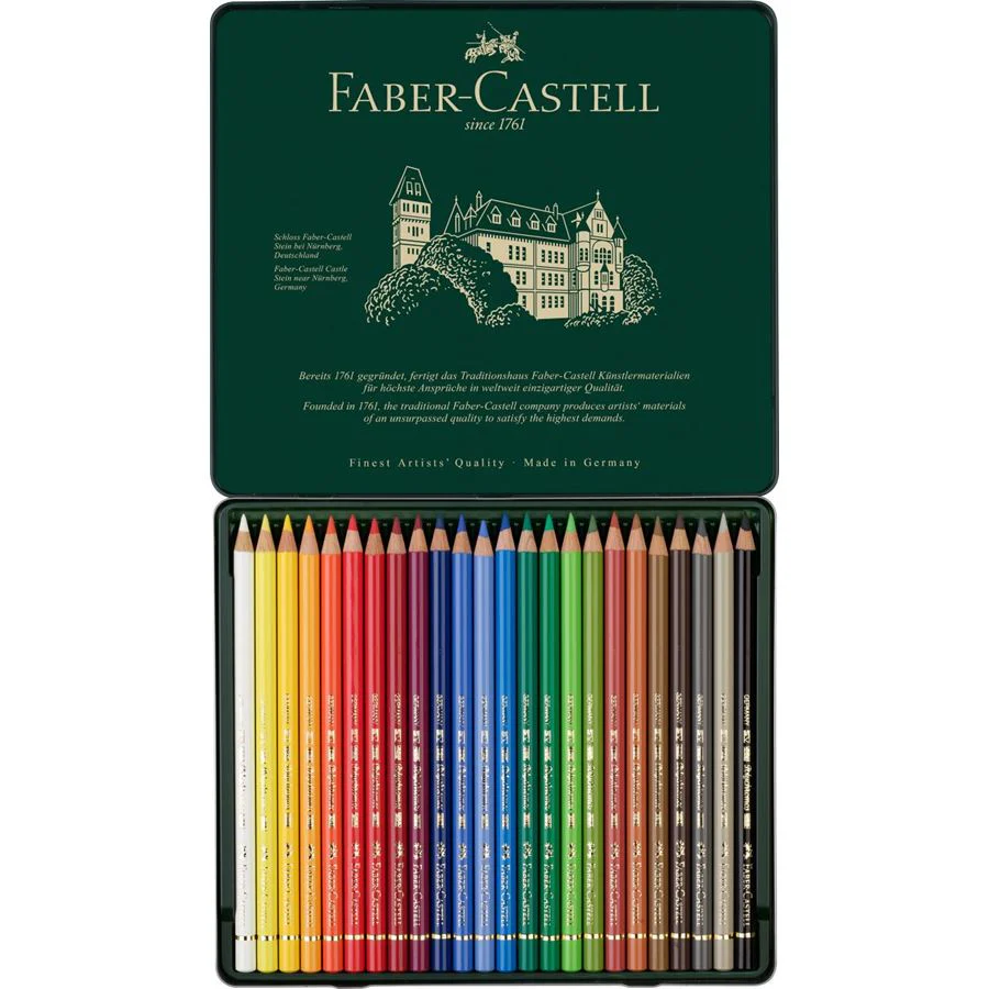 Faber-Castell Polychromos Artist Colour Pencil Set of 24 - Image 2