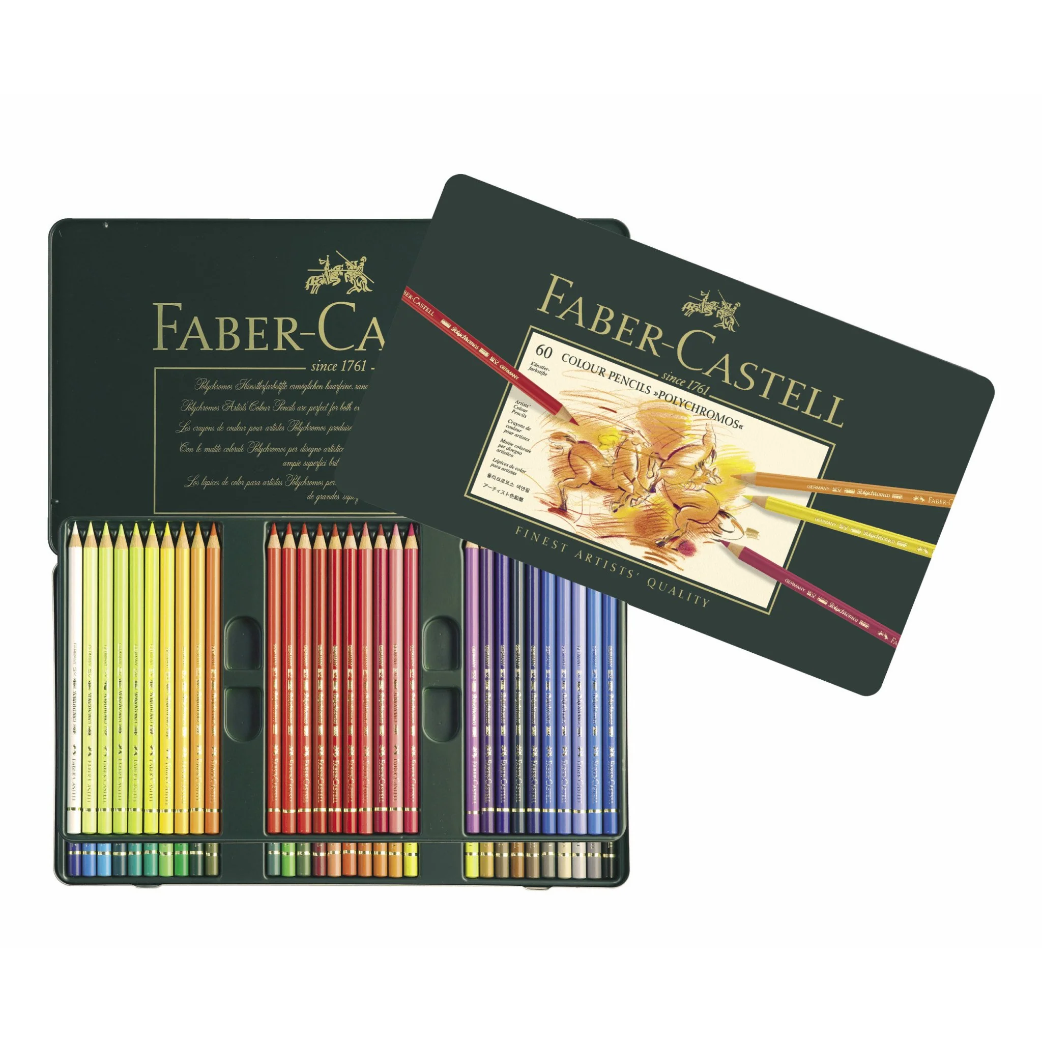 Faber-Castell Polychromos Artist Colour Pencil Set of 60 - Image 2