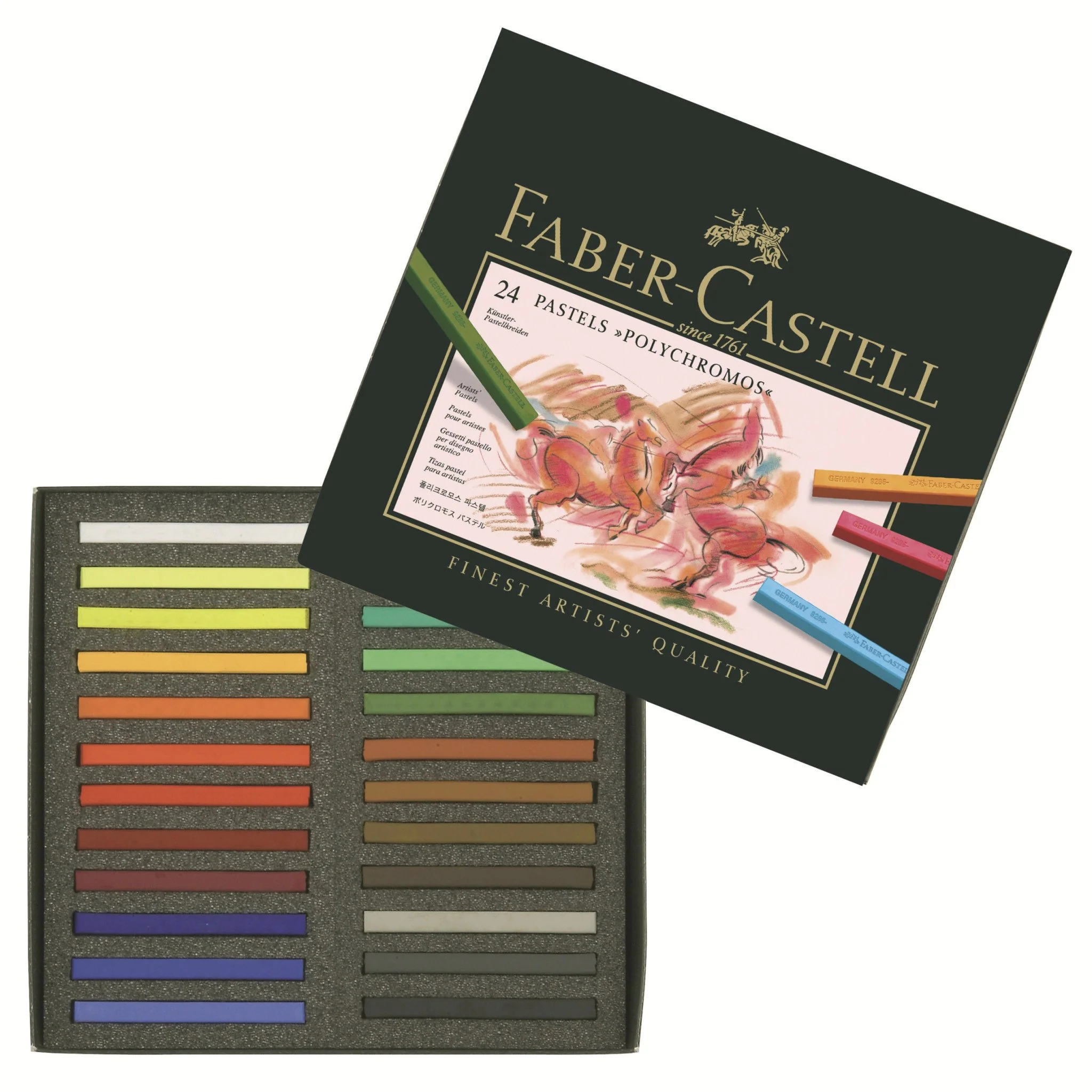 Faber-Castell Polychromos Artist Pastel Crayon Set of 24 - Image 2
