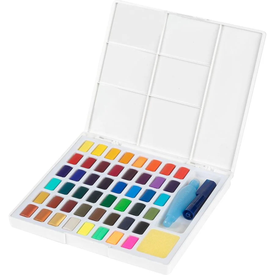 Faber-Castell Watercolours In Pans 48ct Set - Image 2