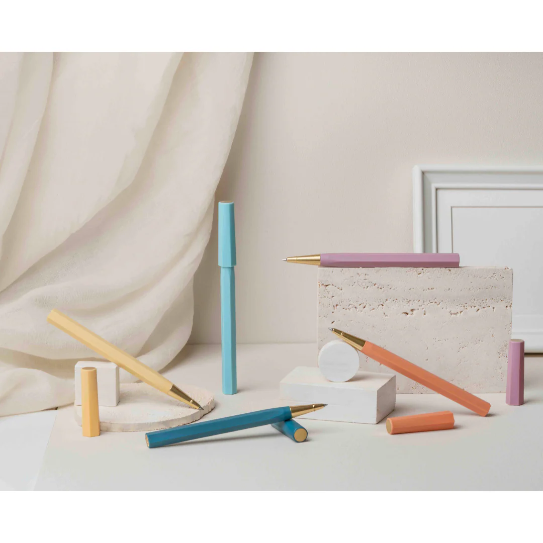 Ystudio Glamour Evolve-Ocean Sustainable Rollerball Pen - Dawn Yellow - Image 15