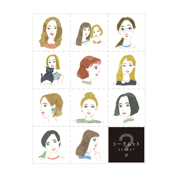 Hitotoki Large Size Sticker Woman