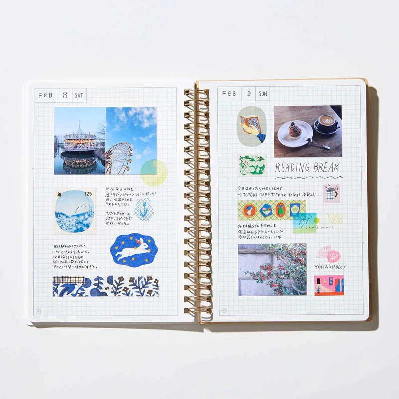 KITTA Washi Tape - Collage Suisai (Silver Foil) - Image 6