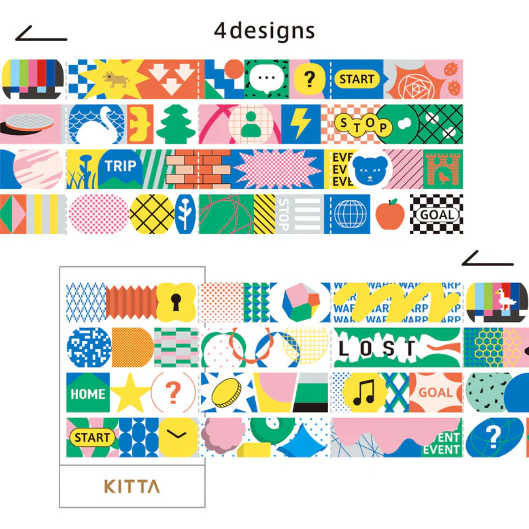KITTA Washi Tape - Extended (Jabara) Sugoroku - Image 3