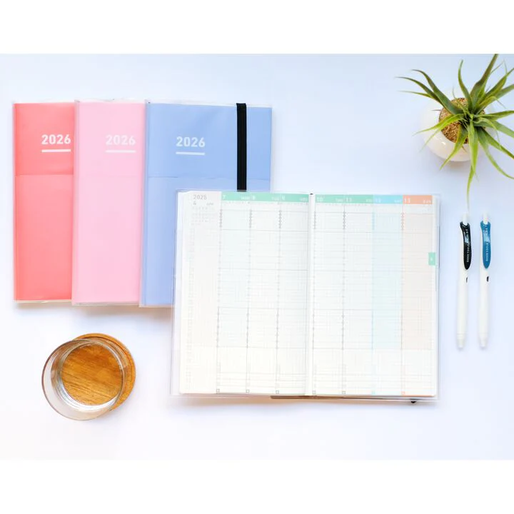 Kokuyo Jibun Techo First Kit DIARY + LIFE + IDEA 2026 B6 Mini Slim - Purple [Pre-Order] - Image 3