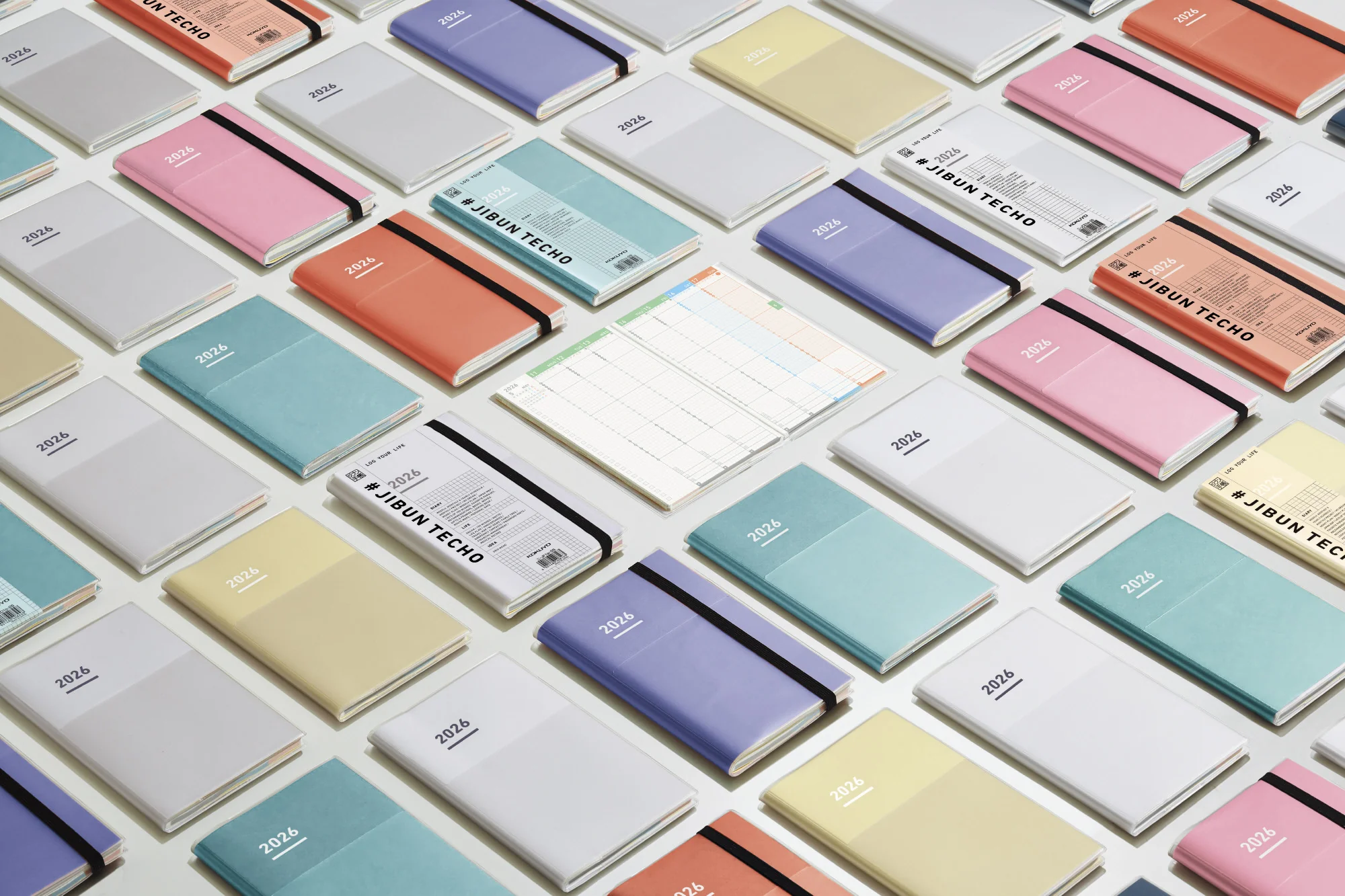 Kokuyo Jibun Techo First Kit DIARY + LIFE + IDEA 2026 B6 Mini Slim - Purple [Pre-Order] - Image 5