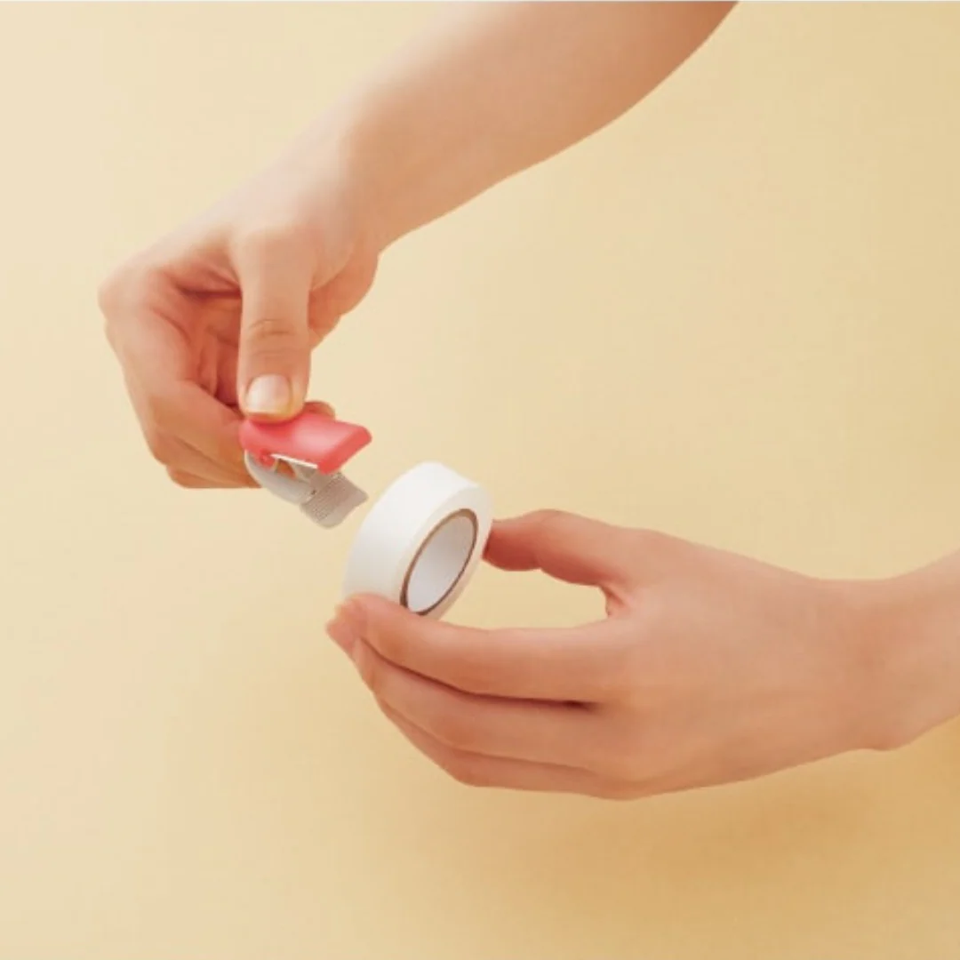 Kokuyo Me Clip-Type Tape Cutter (10-15mm) - Tofu White - Image 5