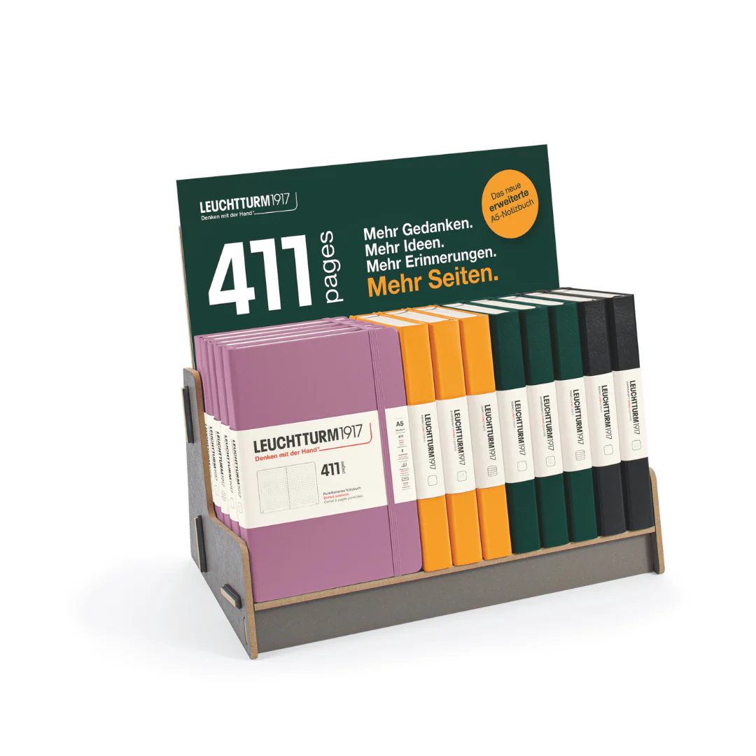 Leuchtturm1917 A5 Medium Hardcover Notebook (Thick, 411 Pages) - Plain / Forest Green - Image 5