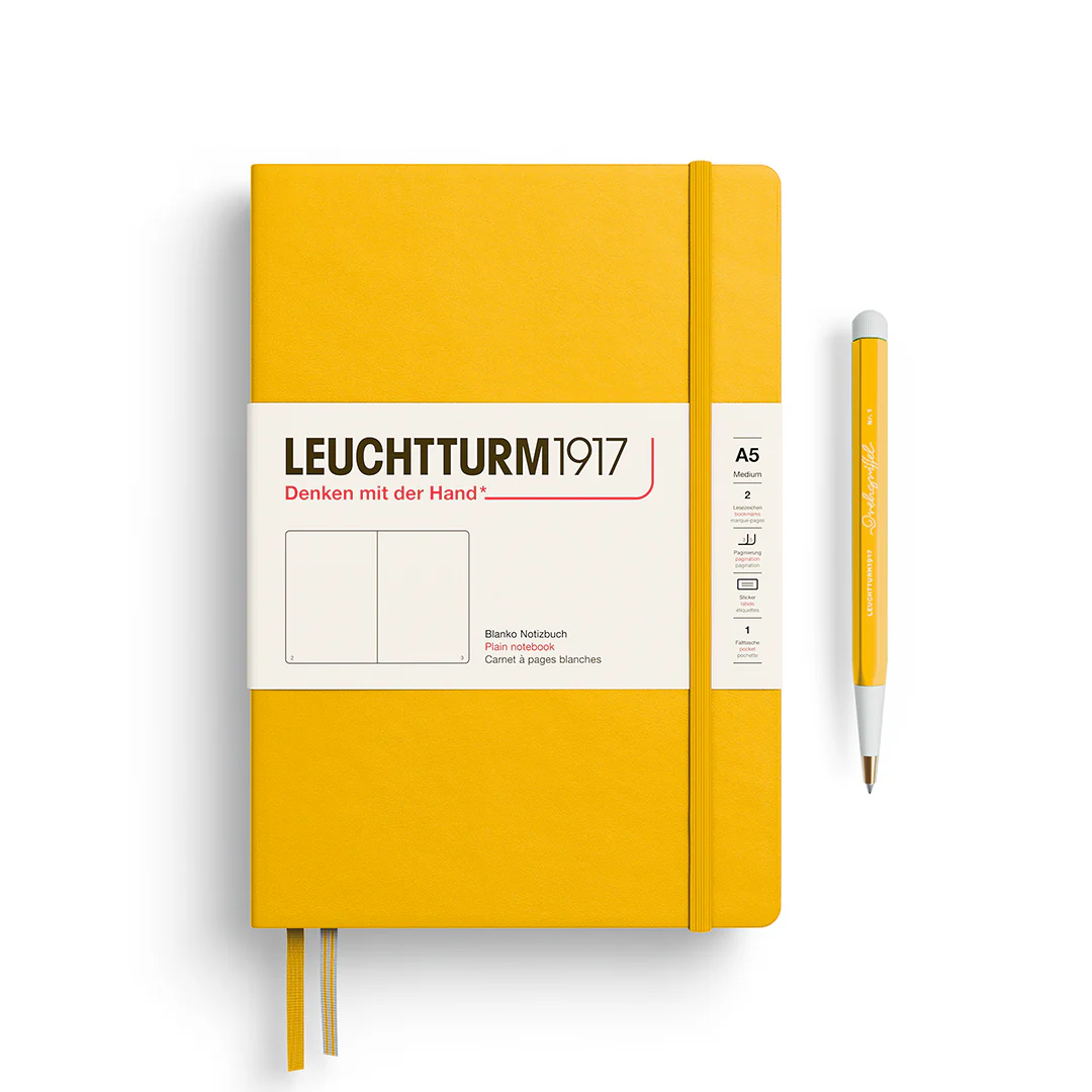Leuchtturm1917 A5 Medium Hardcover Notebook - Plain / Sunflower