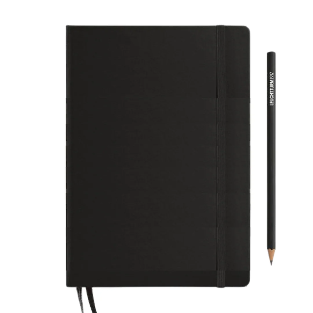 Leuchtturm1917 A5 Medium Hardcover Weekly Planner & Notebook 2025 - Black - Image 2