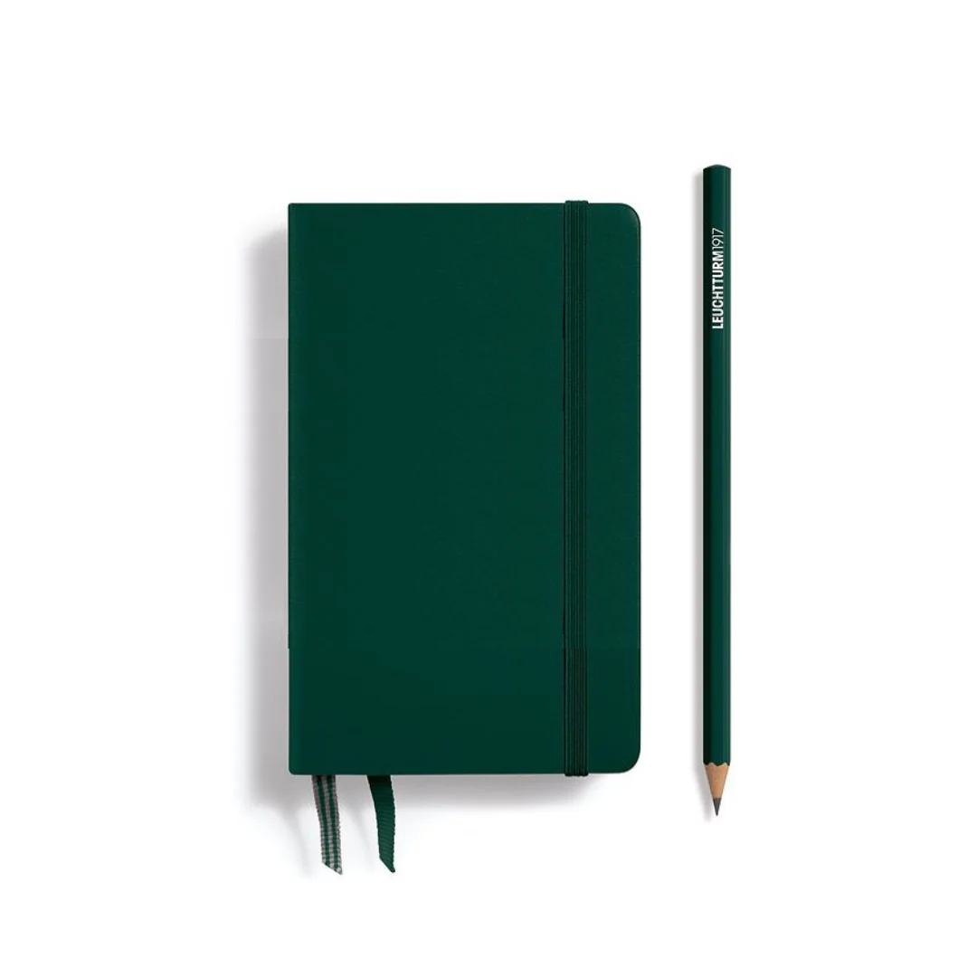 Leuchtturm1917 A6 Pocket Hardcover Notebook - Ruled / Forest Green - Image 4