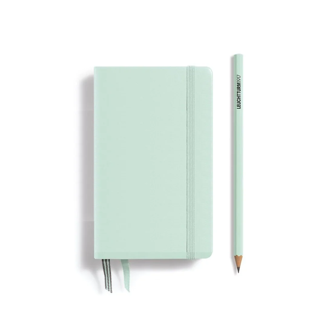 Leuchtturm1917 A6 Pocket Hardcover Notebook - Ruled / Mint Green - Image 4