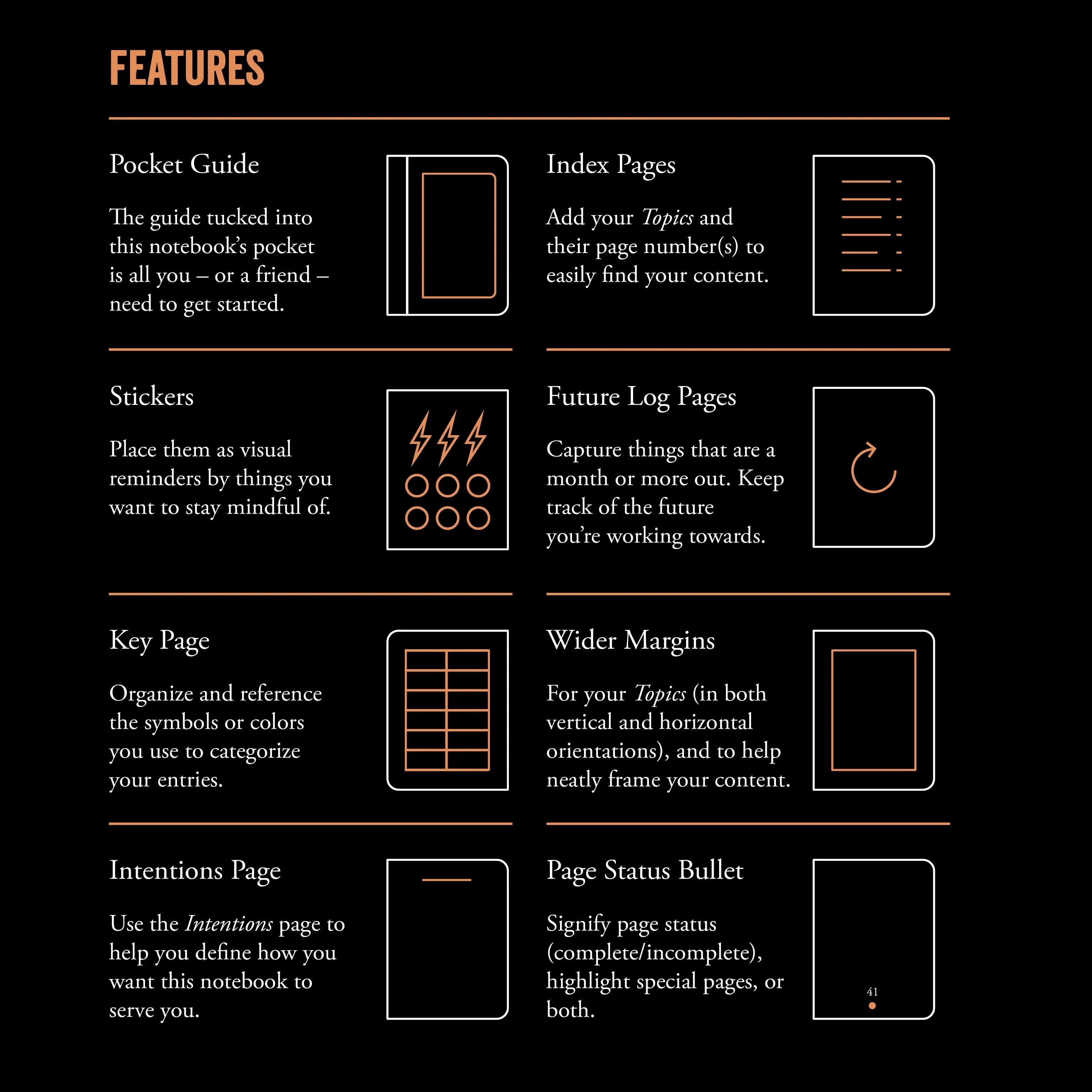 Leuchtturm1917 Bullet Journal Edition 2 A5 Medium Hardcover Notebook - Dotted / Black - Image 11