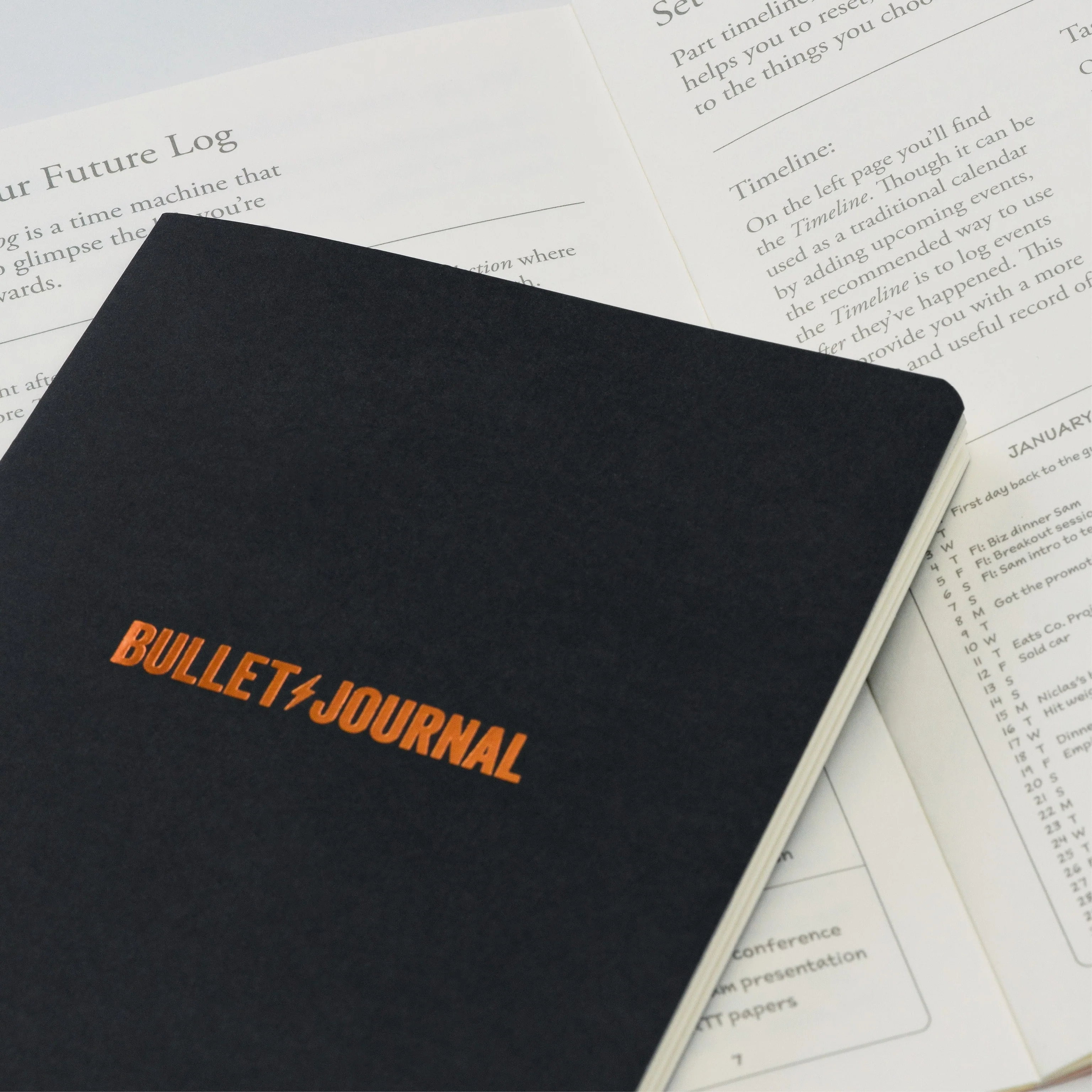 Leuchtturm1917 Bullet Journal Edition 2 A5 Medium Hardcover Notebook - Dotted / Black - Image 4