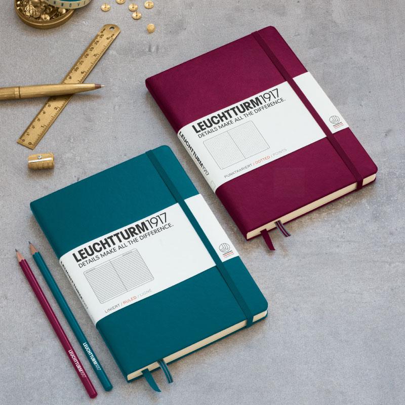 Leuchtturm1917 A5 Medium Hardcover Notebook - Ruled / Port Red - Image 3