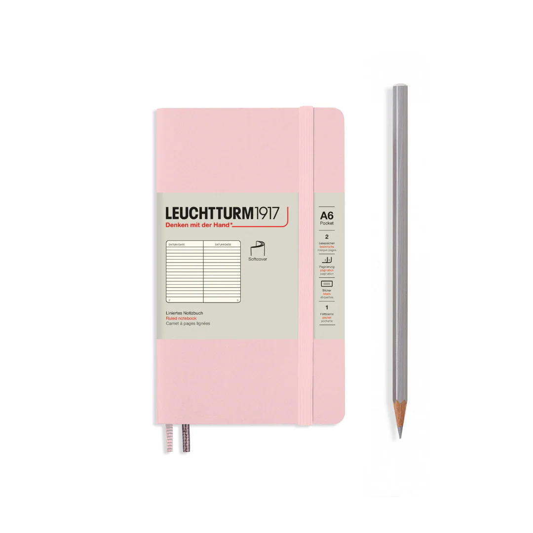 Leuchtturm1917 A6 Pocket Hardcover Notebook - Ruled / Powder