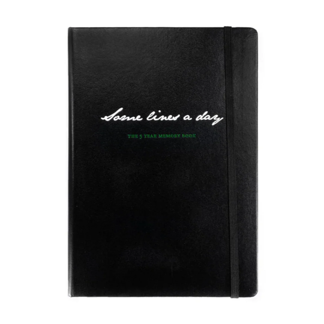 Leuchtturm1917 Some Lines A Day A5 Medium Hardcover Notebook - Black - Image 2