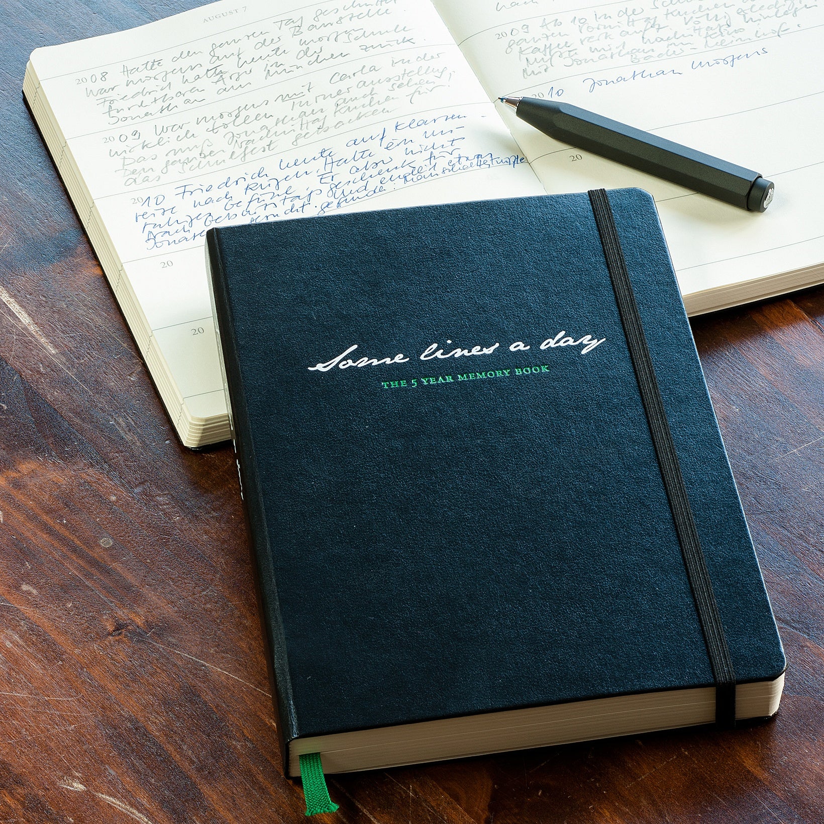Leuchtturm1917 Some Lines A Day A5 Medium Hardcover Notebook - Black - Image 3
