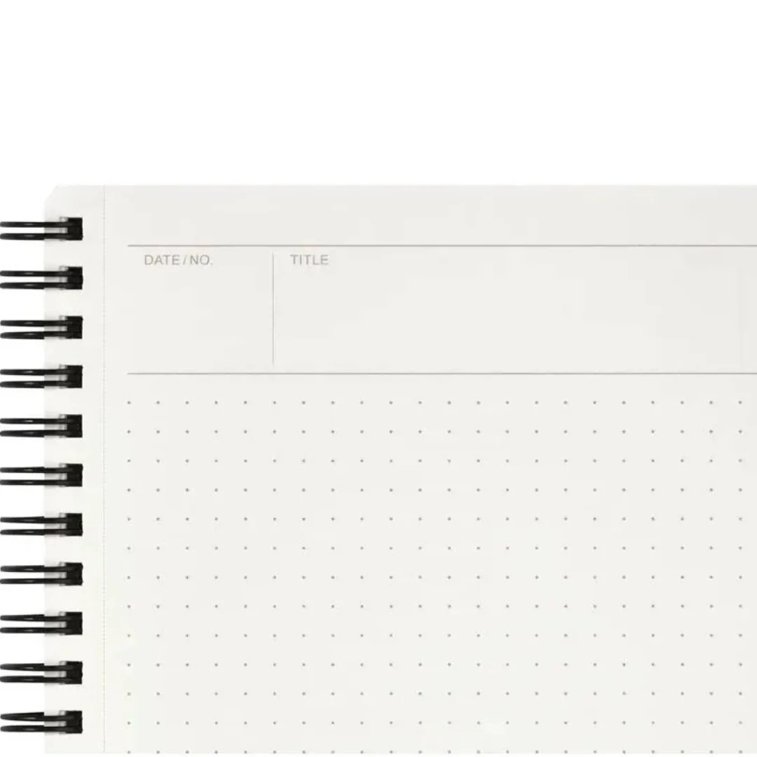 Maruman Mnemosyne A4 Notebook - Dot Grid (Black) - Image 6