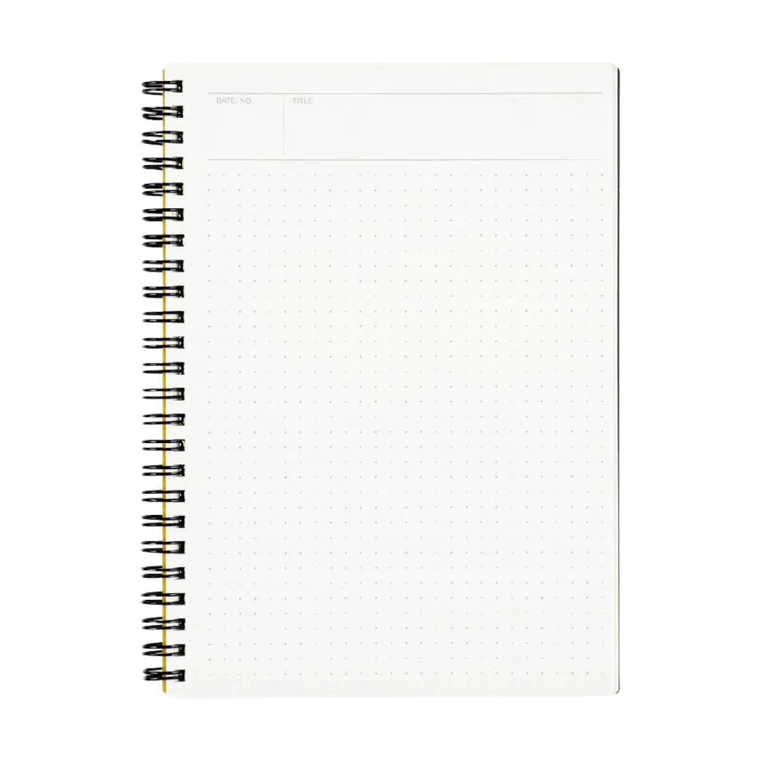 Maruman Mnemosyne A5 Notebook - Dot Grid (Black)