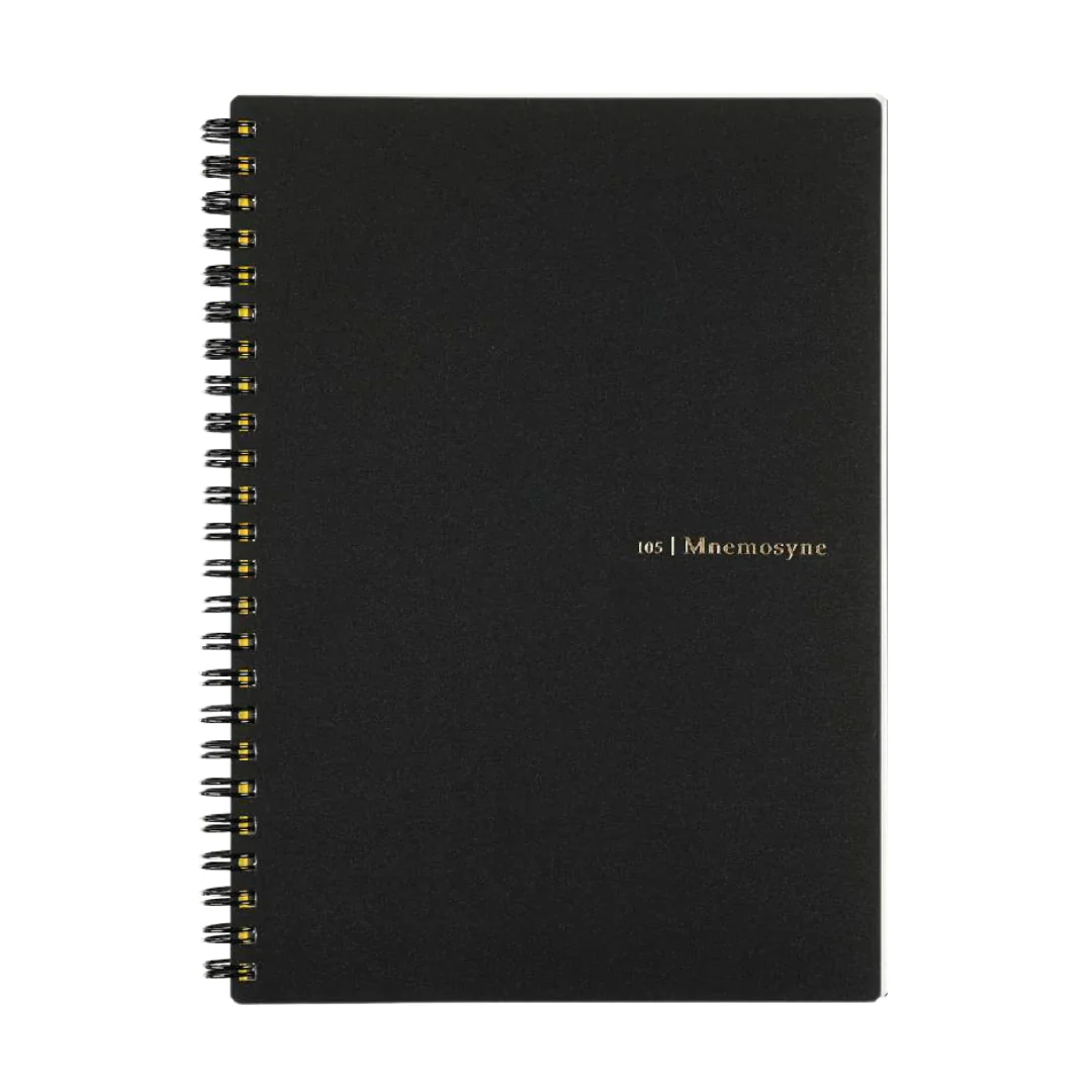 Maruman Mnemosyne A5 Notebook - Dot Grid (Black) - Image 3