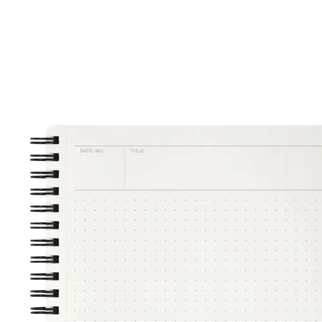 Maruman Mnemosyne A5 Notebook - Dot Grid (Black) - Image 5