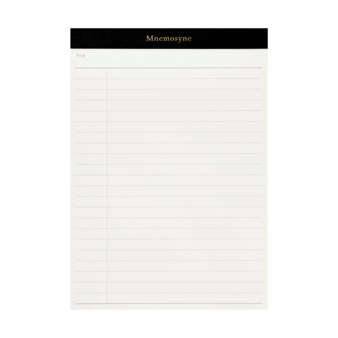 Maruman Mnemosyne A5 Notepad Refill - Ruled / Pack of 3 - Image 2