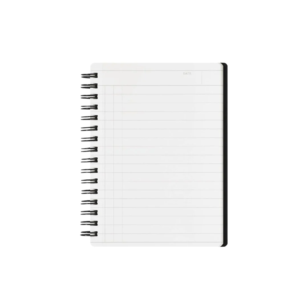 Maruman Mnemosyne A6 Notebook - Ruled (Black)