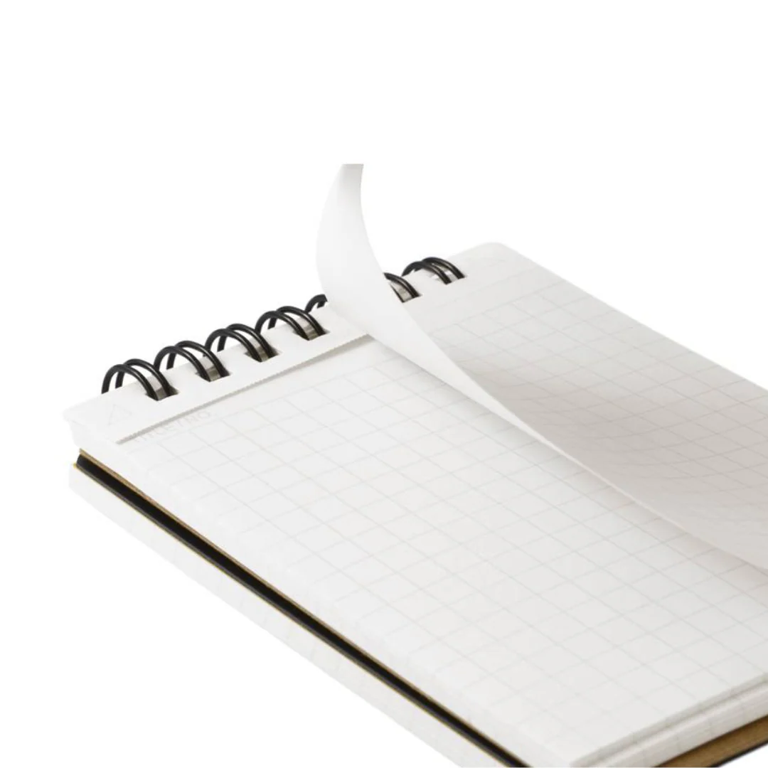Maruman Mnemosyne A7 Twin Ring Memo Pad - Graph (Black) - Image 6