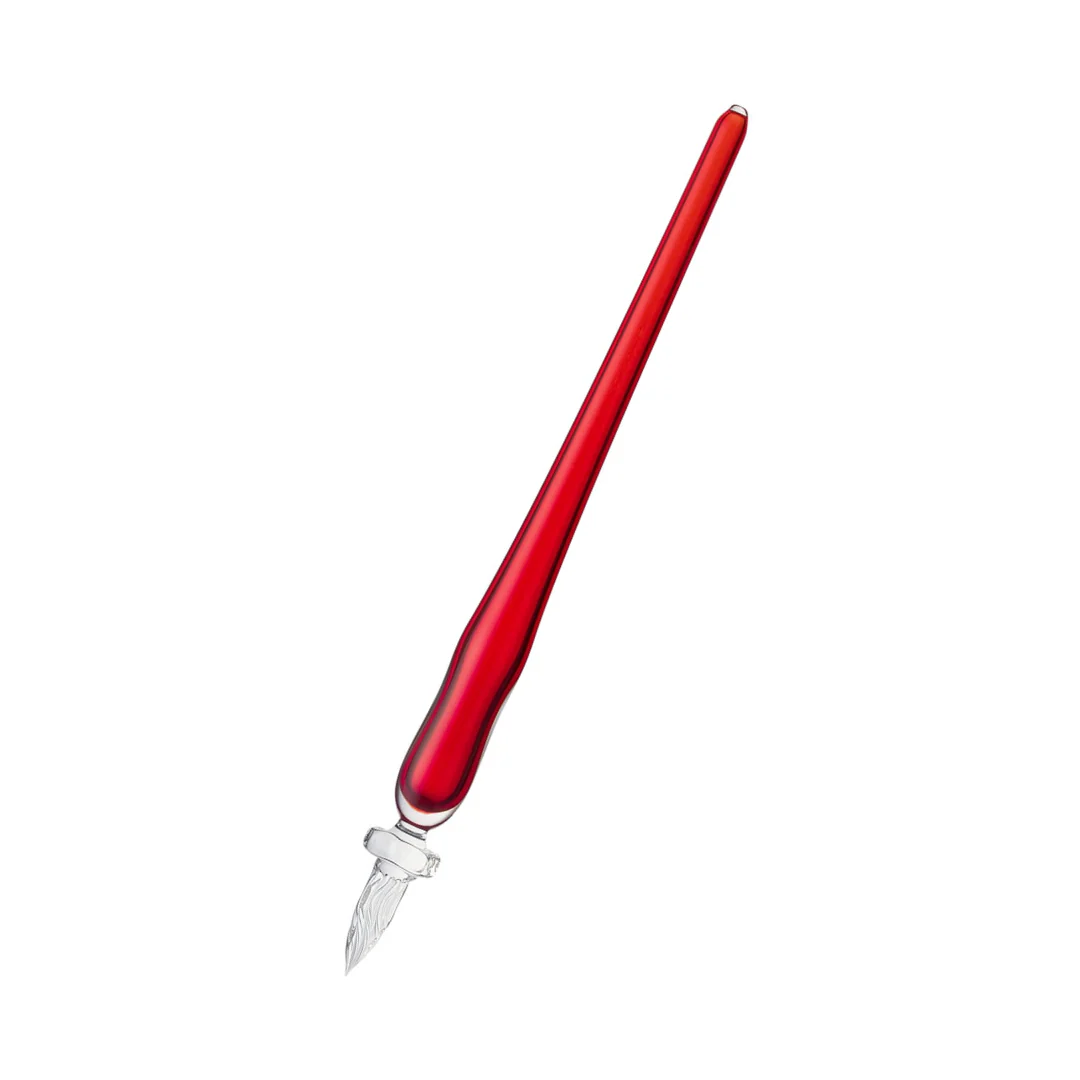 Matsubokkuri Red Glass Fountain Pen - Cherry