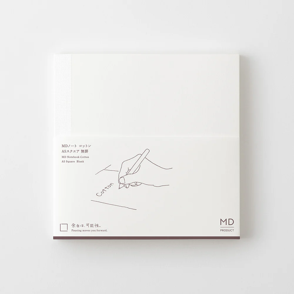 MD Notebook Cotton <A5 Square> Blank A - Image 11