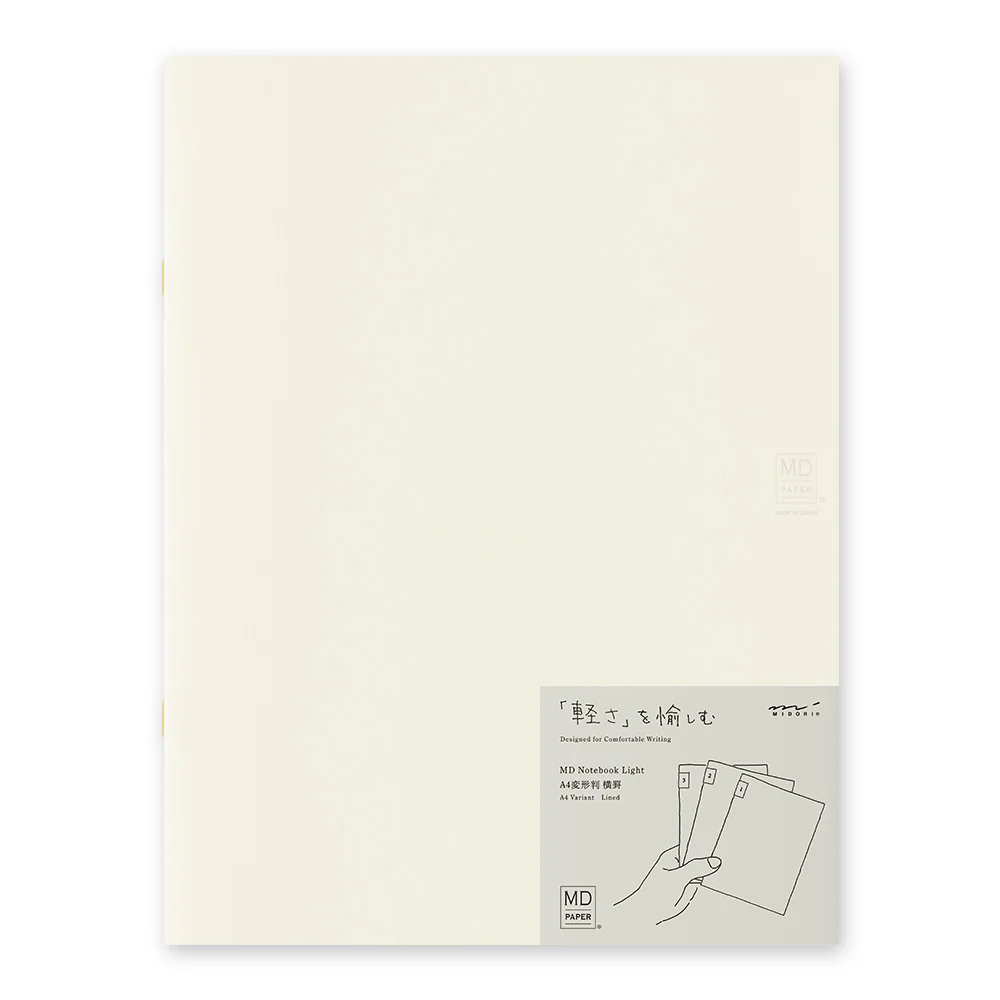 MD Notebook Light (A4 Variant) Lined 3pcs Pack A