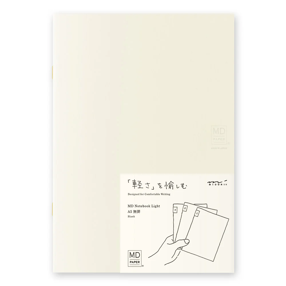MD Notebook Light <A5> Blank 3pcs Pack A