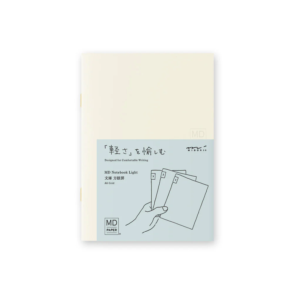 MD Notebook Light A6 - Grid (3pcs/pack)