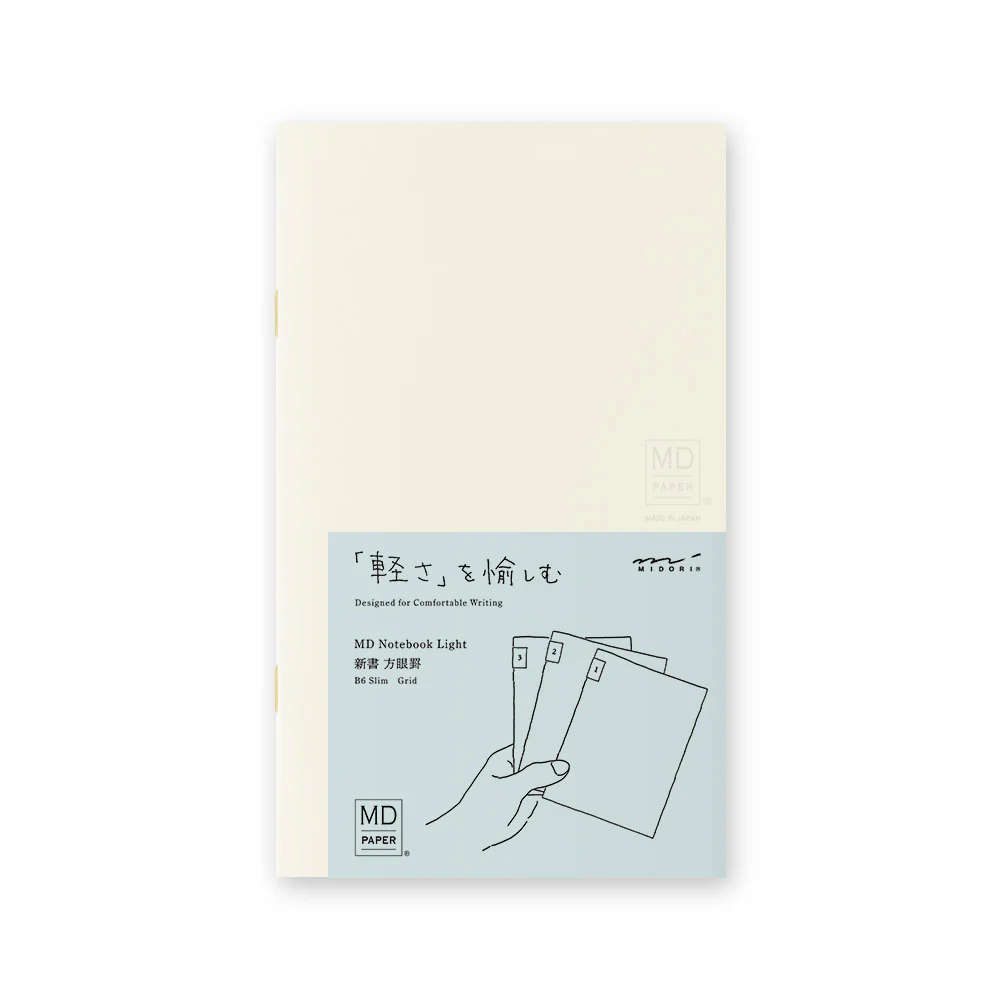 MD Notebook Light <B6 Slim> Grid 3pcs