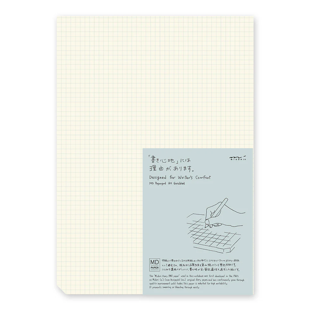 MD Notebook Paper Pad A4 - Grid