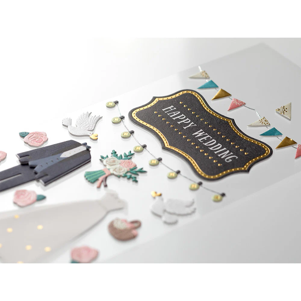 Midori Sticker 358 PaperCraft Museum Title Wedding -Title Seal - Image 2