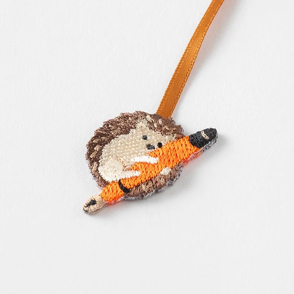 Midori Embroidery Bookmarker Hedgehog - Image 3
