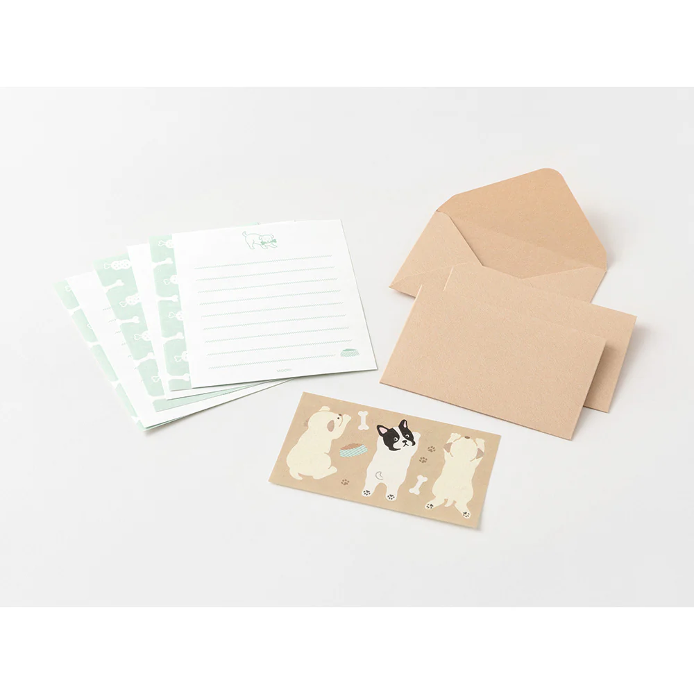 Midori Mini Letter Set with Stickers - Hungry Dog - Image 3