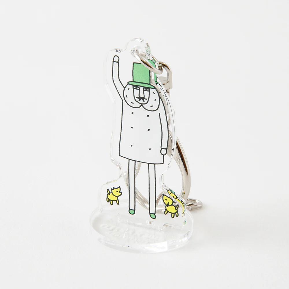 Midori Ojisan 30th Anniversary Acrylic Keychain Hi! - Image 2