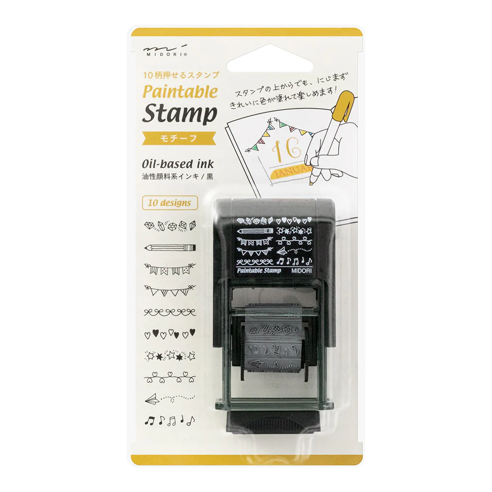 Midori Paintable Rotating Stamp Dial - Motif
